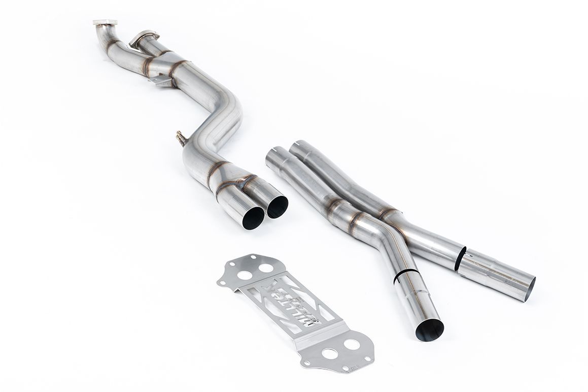 BMW M4 G82 – Milltek GPF/OPF Bypass 102mm met X-Pipe BMW M4 G82 – Milltek GPF/OPF Bypass 102mm met X-Pipe