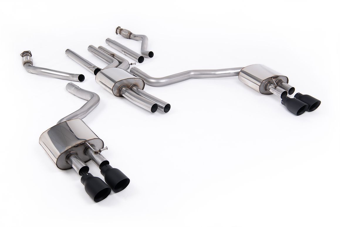 Audi A6 C7.5 3.0 TFSI V6 S-Line – Milltek Resonated Cat-Back met Cerakote Black Tips Audi A6 C7.5 3.0 TFSI V6 S-Line – Milltek Resonated Cat-Back met Cerakote Black Tips