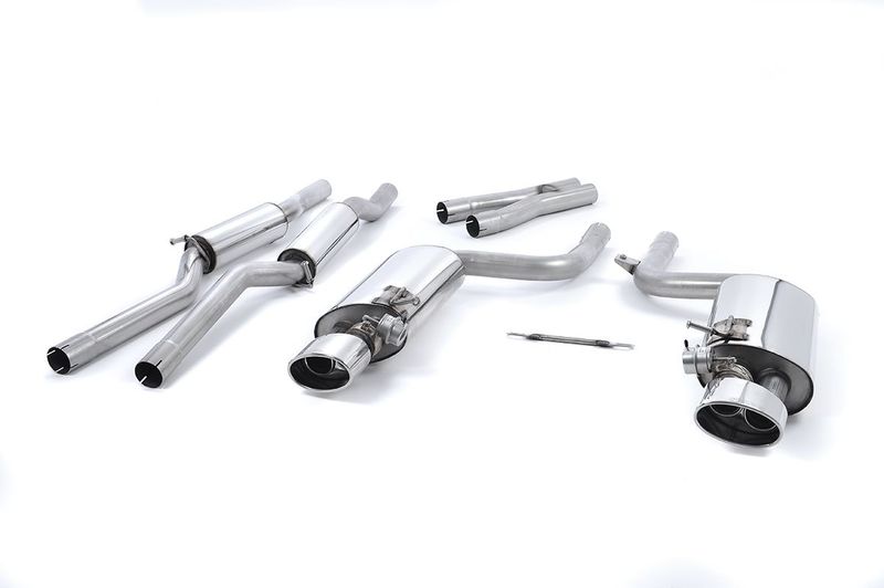 Audi RS4 B7 4.2 V8 – Milltek Resonated Cat-Back met Polished Oval Trims
