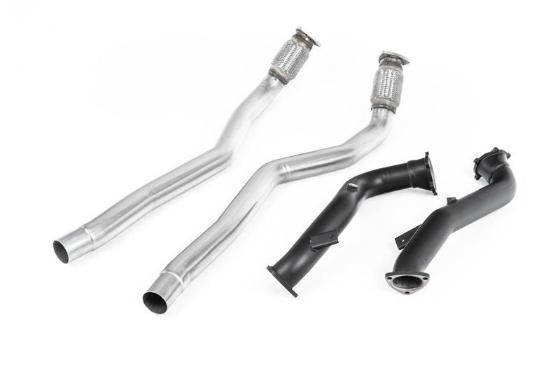 Audi RS6 C7 4.0 TFSI – Milltek 76mm Large-Bore Downpipes & Cat Bypass Pipes