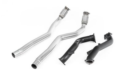 Audi RS6 C7 4.0 TFSI – Milltek 76mm Large-Bore Downpipes & Cat Bypass Pipes Audi RS6 C7 4.0 TFSI – Milltek 76mm Large-Bore Downpipes & Cat Bypass Pipes