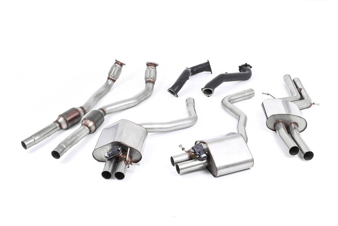 Audi RS6 C7 4.0 TFSI – Milltek Road+ Full System 76mm Downpipes