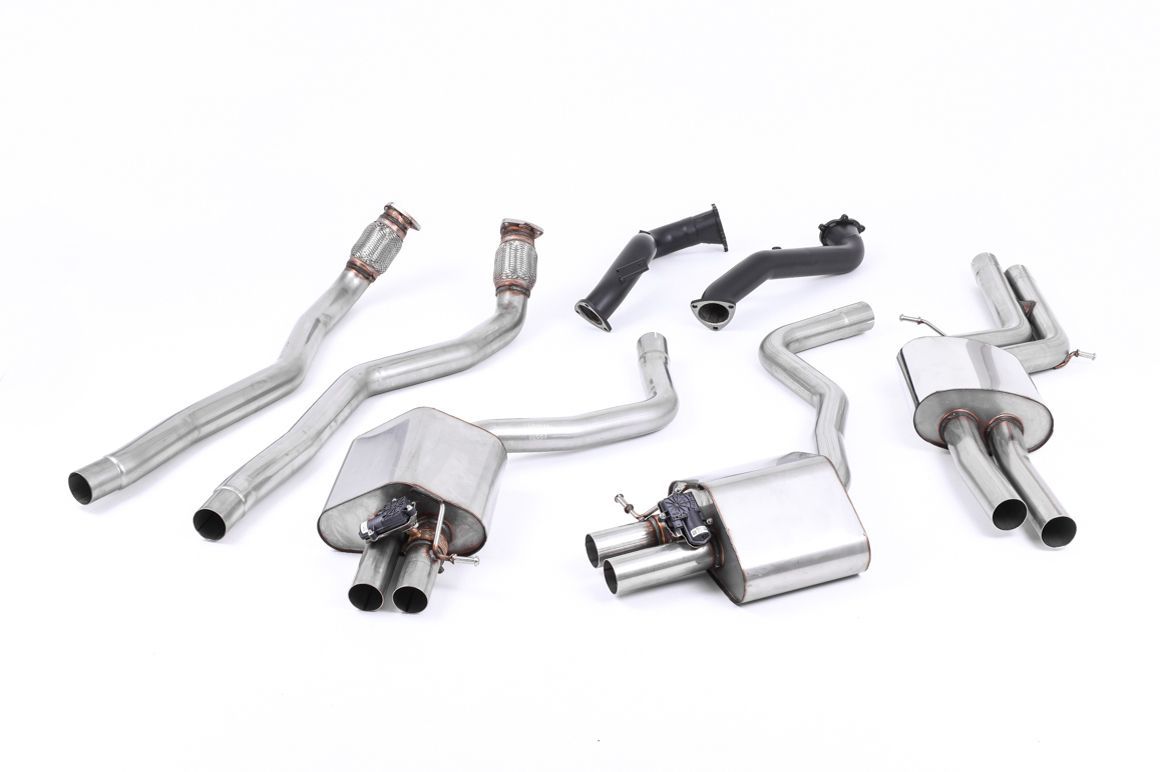 Audi RS6 C7 4.0 TFSI – Milltek Resonated Full System 76mm Downpipes Decat Audi RS6 C7 4.0 TFSI – Milltek Resonated Full System 76mm Downpipes Decat