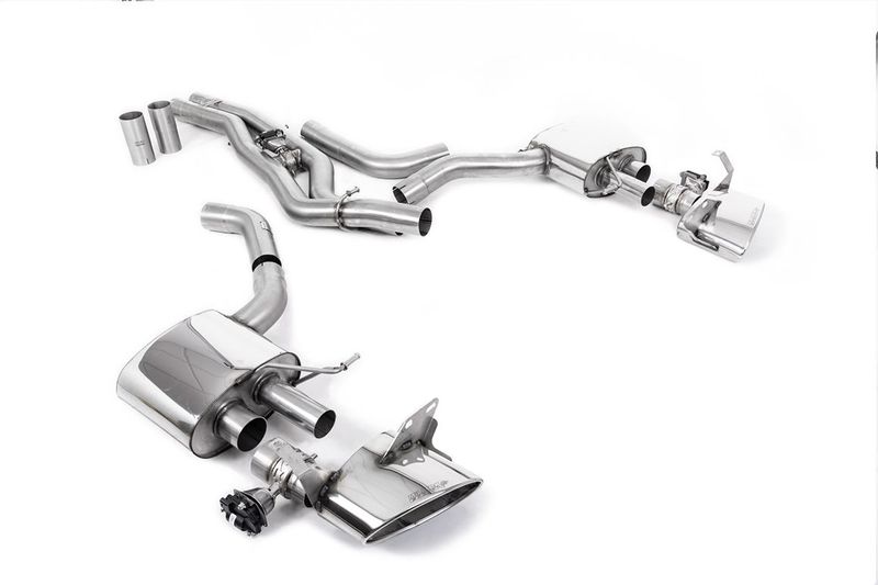 Audi RS6 C8 – Milltek Front Pipe-Back 80mm Polished Oval