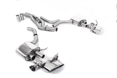 Audi RS6 C8 – Milltek Front Pipe-Back 80mm Polished Oval Audi RS6 C8 – Milltek Front Pipe-Back 80mm Polished Oval