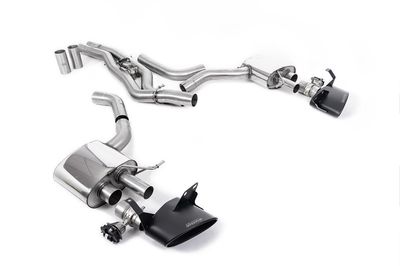 Audi RS6 C8 – Milltek Front Pipe-Back 80mm Cerakote Black Oval Audi RS6 C8 – Milltek Front Pipe-Back 80mm Cerakote Black Oval