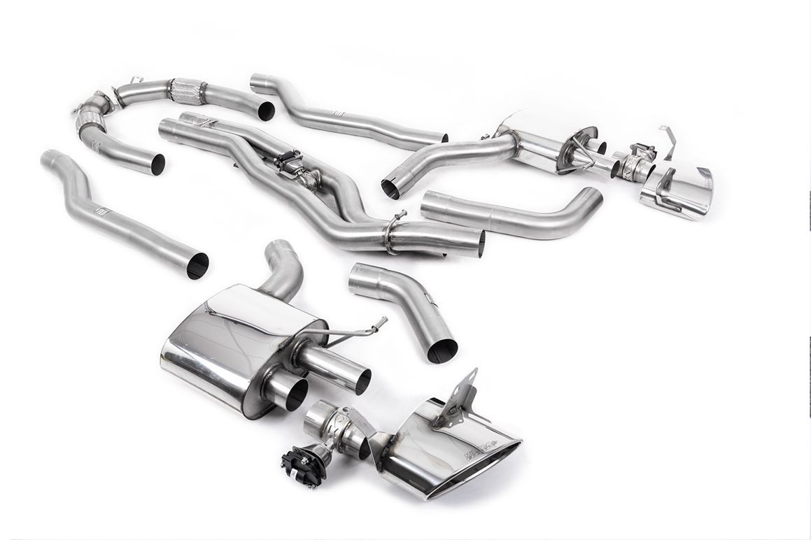 Audi RS6 C8 – Milltek OPF/GPF Back 80mm Polished Oval Audi RS6 C8 – Milltek OPF/GPF Back 80mm Polished Oval