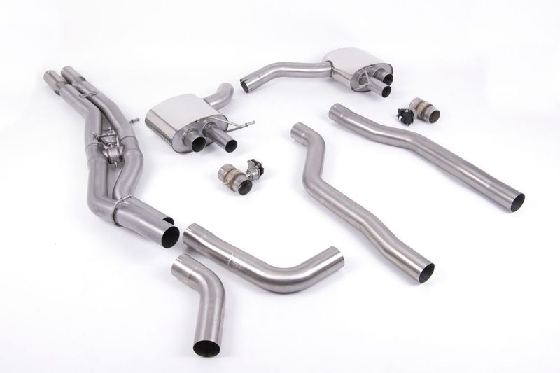Audi RS6 C8 – Milltek OPF/GPF Back 80mm Polished Oval