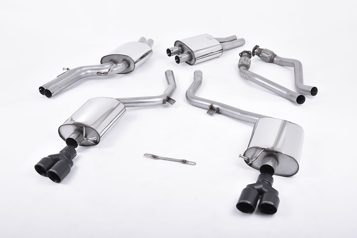 Audi S4 B8 3.0 TFSI – Milltek Cat-Back Quad Cerakote Black Audi S4 B8 3.0 TFSI – Milltek Cat-Back Quad Cerakote Black