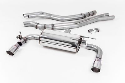 BMW M240i F22 – Milltek Non-Resonated Race Cat-Back – Polished GT90 Tips