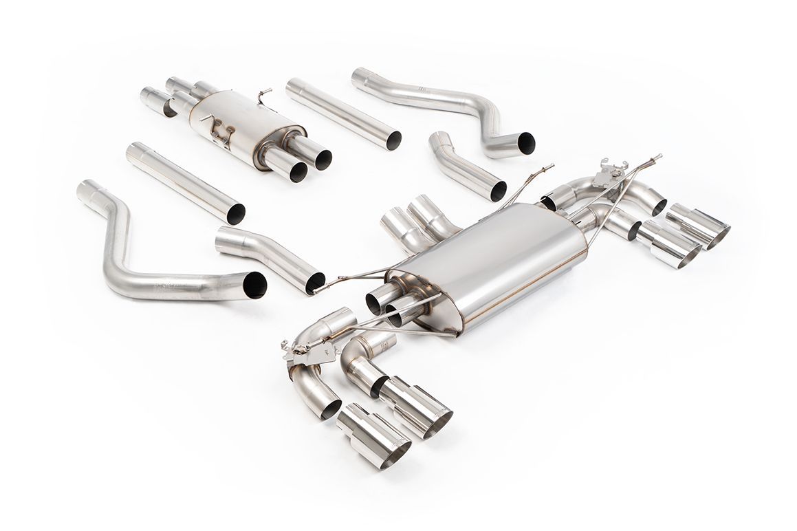 Land Rover Defender 130 5.0 V8 – Milltek Resonated Valved GPF-Back – Quad Polished Tips Land Rover Defender 130 5.0 V8 – Milltek Resonated Valved GPF-Back – Quad Polished Tips