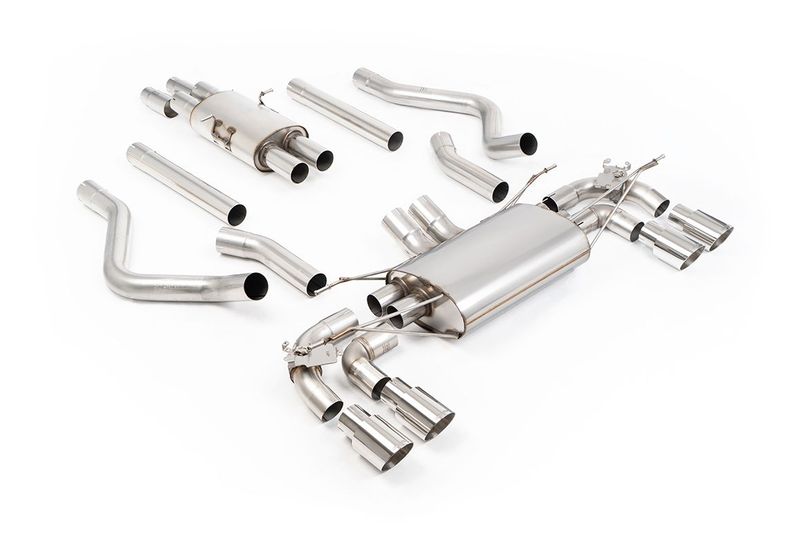 Land Rover Defender 130 5.0 V8 – Milltek Resonated Valved GPF-Back – Quad Polished Tips