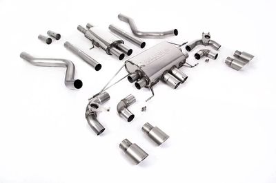 Land Rover Defender 110 5.0 V8 – Milltek Resonated Valved GPF-Back ECE – Quad Polished Tips Land Rover Defender 110 5.0 V8 – Milltek Resonated Valved GPF-Back ECE – Quad Polished Tips