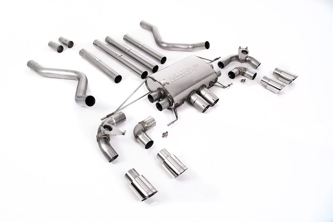 Land Rover Defender 110 5.0 V8 – Milltek Non-Resonated Valved GPF-Back – Quad Polished Tips Land Rover Defender 110 5.0 V8 – Milltek Non-Resonated Valved GPF-Back – Quad Polished Tips