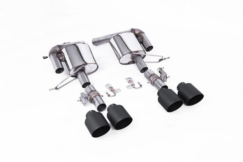Range Rover Sport SVR 5.0 V8 – Milltek Valved Rear Silencers – Cerakote Black Tips
