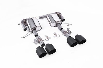 Range Rover Sport SVR 5.0 V8 – Milltek Valved Rear Silencers – Cerakote Black Tips