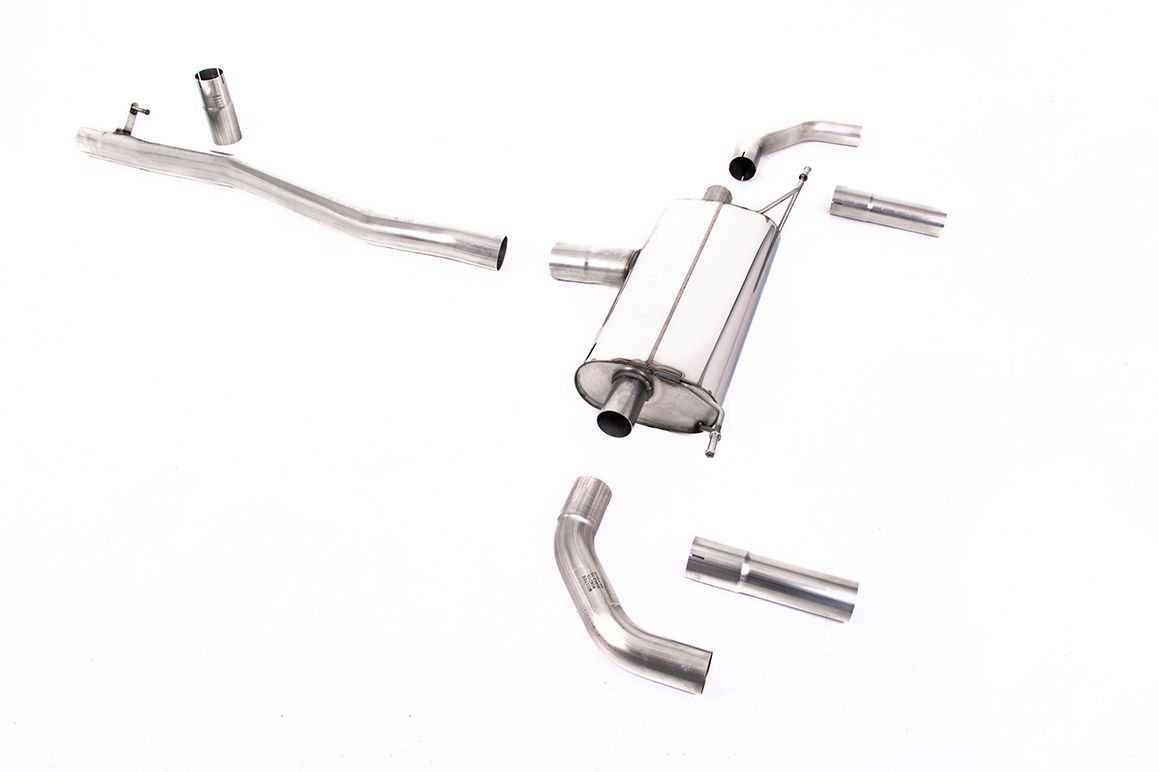 Mercedes-AMG CLA35 C118 & X118 – Milltek Non-Valved Cat-Back OPF/GPF – Originele Eindstukken Mercedes-AMG CLA35 C118 & X118 – Milltek Non-Valved Cat-Back OPF/GPF – Originele Eindstukken