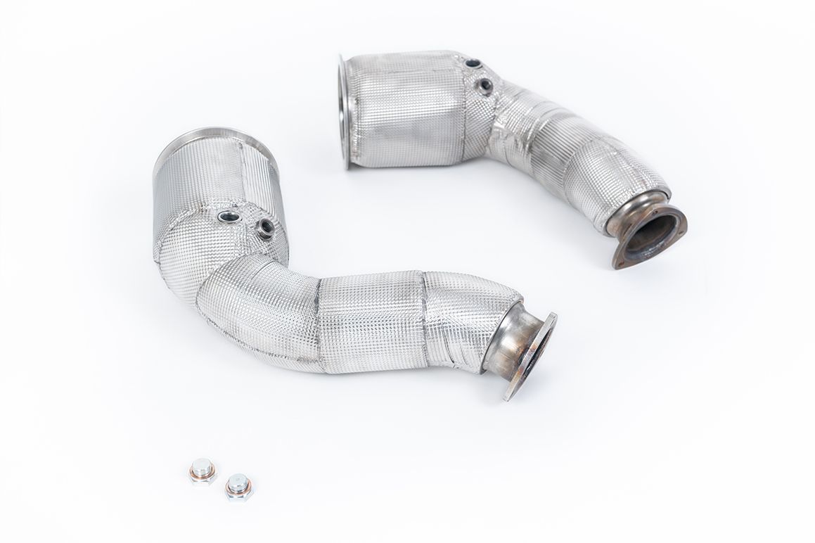 Lamborghini Urus 4.0 V8 Twin Turbo – Milltek Large-Bore De-cat Downpipes Lamborghini Urus 4.0 V8 Twin Turbo – Milltek Large-Bore De-cat Downpipes