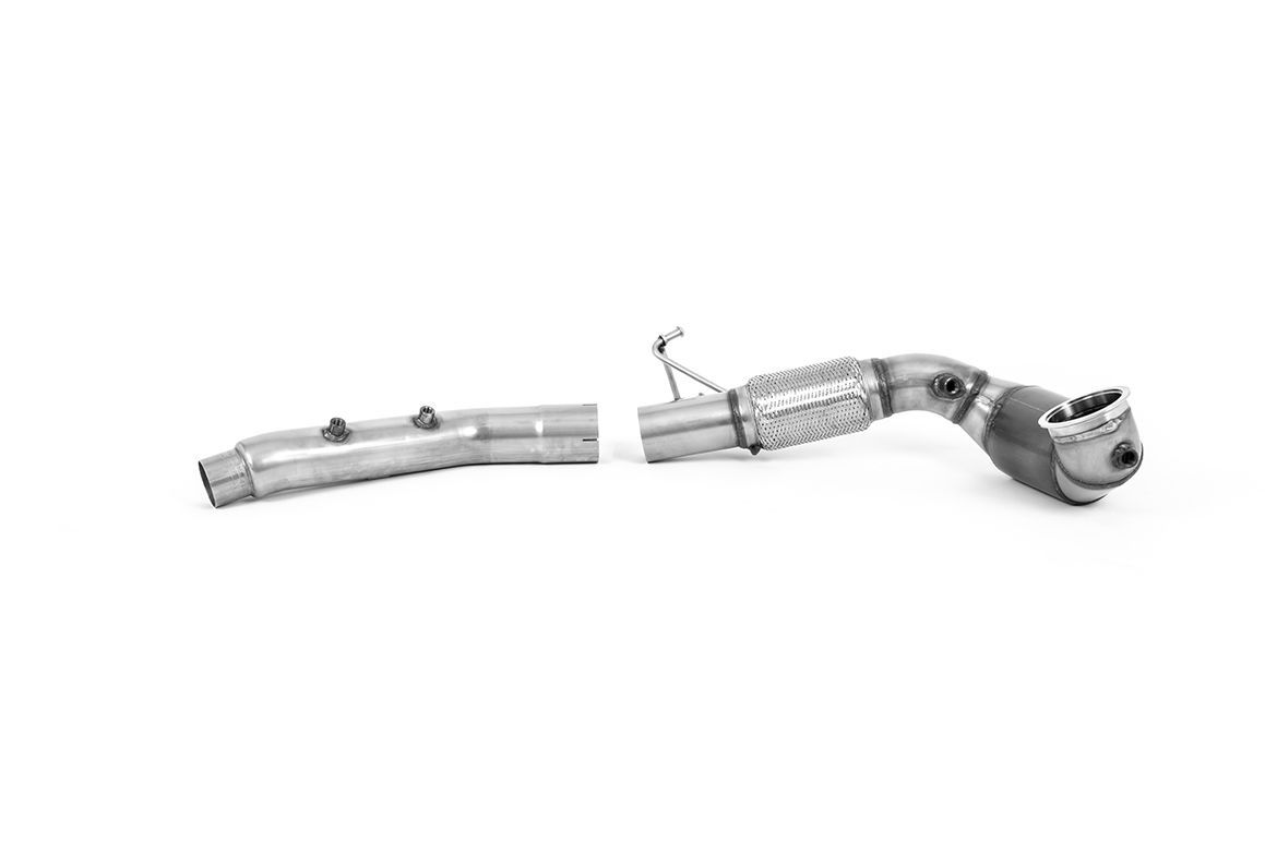 CUPRA Leon MK4 Hatch 300PK – Milltek Large-Bore Downpipe 200CPSI HJS Sport Cat – OE OPF/GPF-Back CUPRA Leon MK4 Hatch 300PK – Milltek Large-Bore Downpipe 200CPSI HJS Sport Cat – OE OPF/GPF-Back