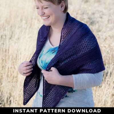Ascent Shawl {Light} : Knitting Pattern Download