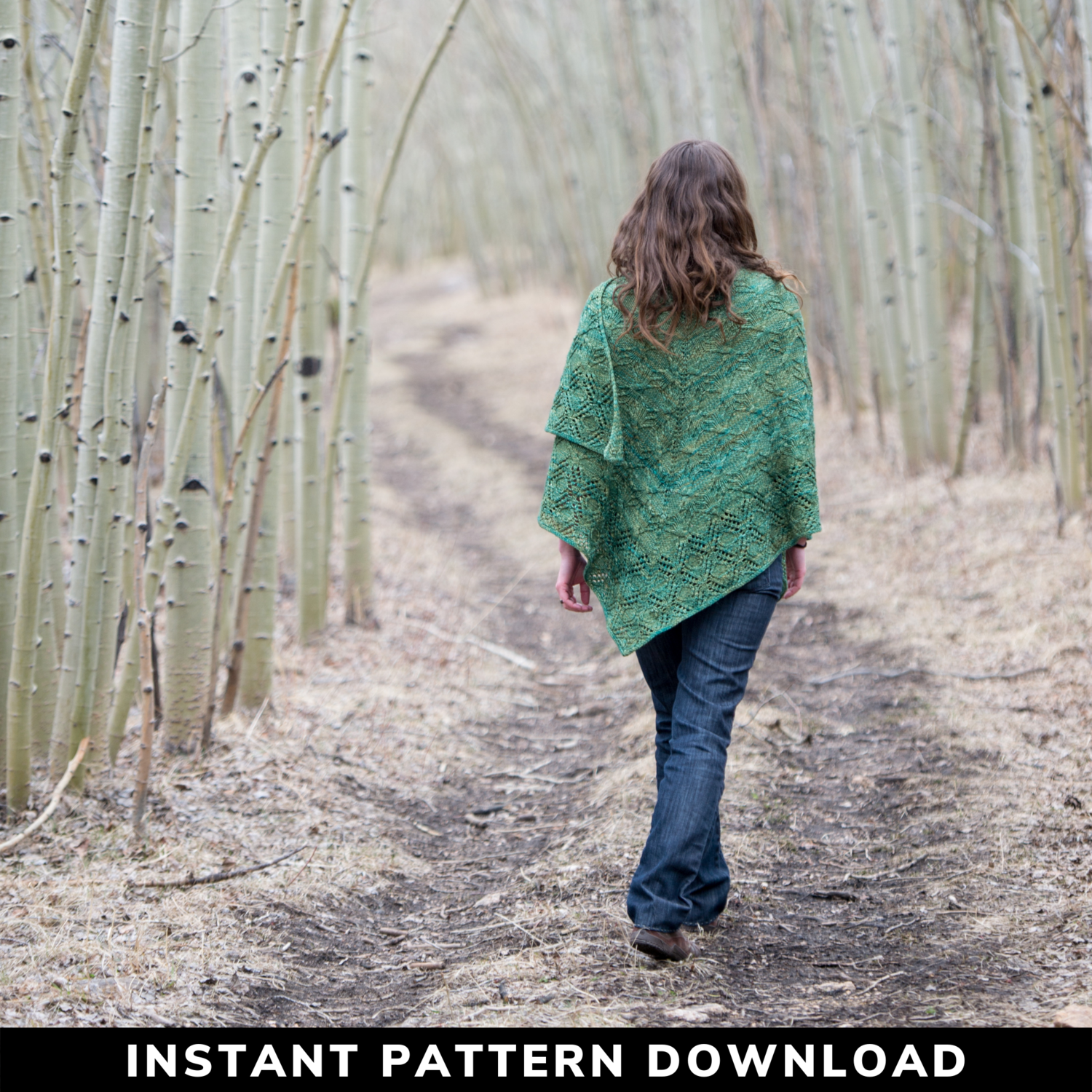 Aspen Roots Shawl : Knitting Pattern Download