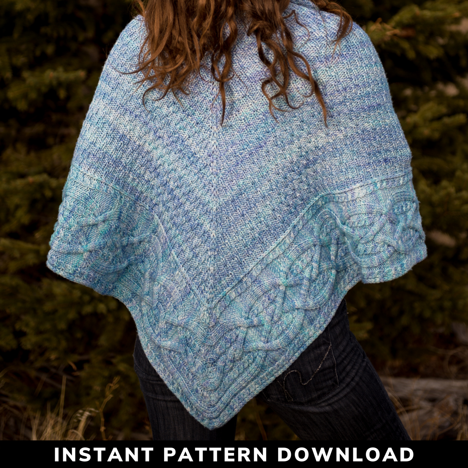 Mountain Snowmelt Shawl : Knitting Pattern Download