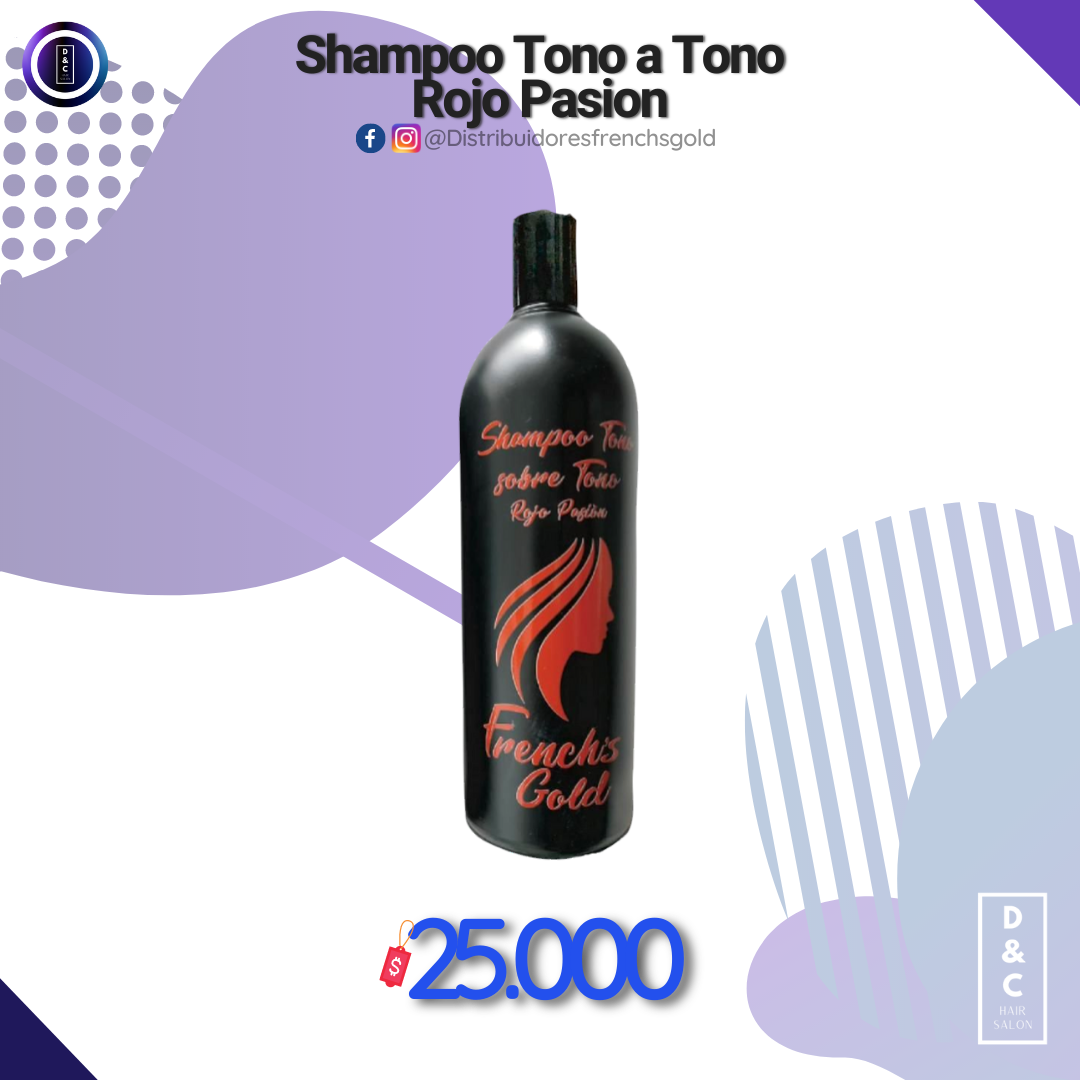 Shampoo Tono a Tono Rojo Pasión