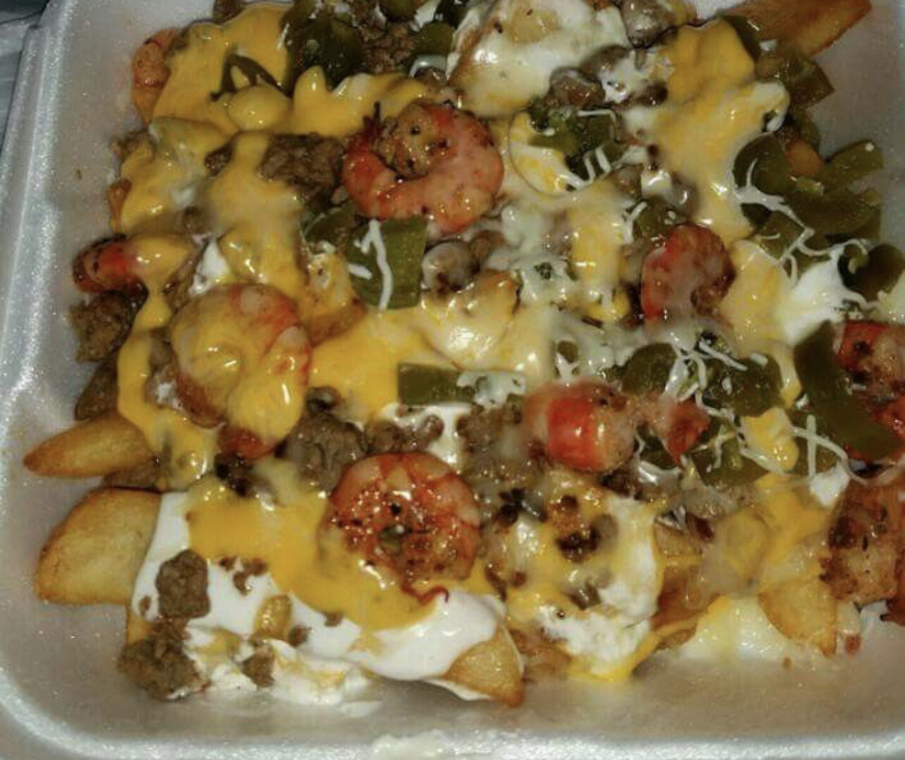 Steak And Shrimp Loaded Fries