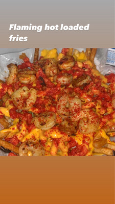 Flaming Hot Loaded Fries