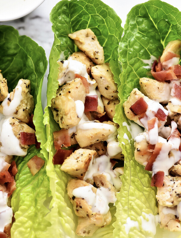 Lettuce Chicken Bacon Ranch Bowls