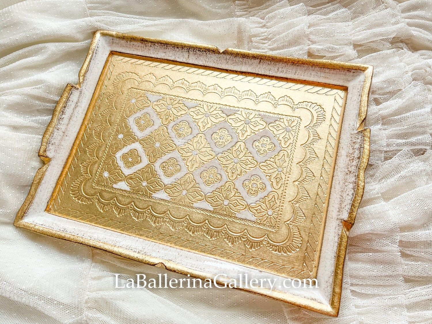Made to order Florentine tray rectangle baroque rococo decorative