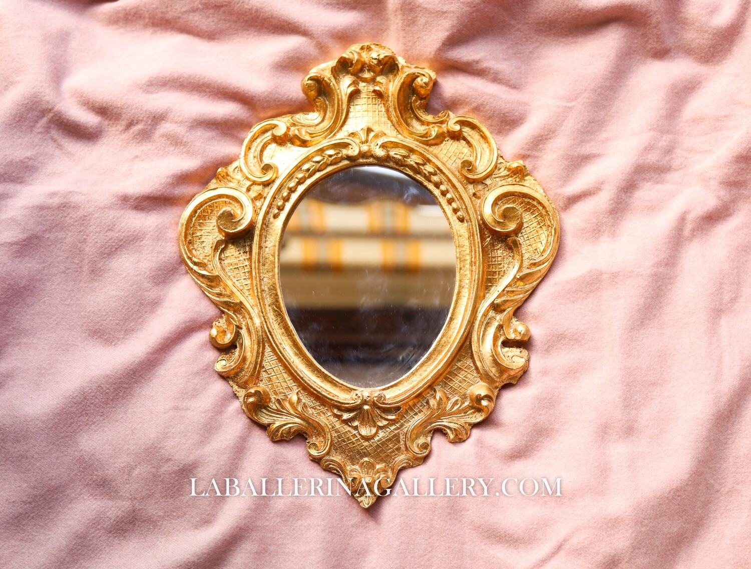 Made to order Florentine gold wood mirror baroque rococo