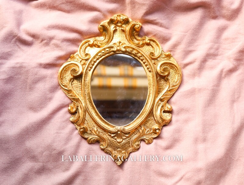 Made to order Florentine gold wood mirror baroque rococo
