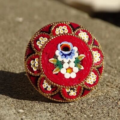 custom order 3 pieces Florentine Micromosaic ring