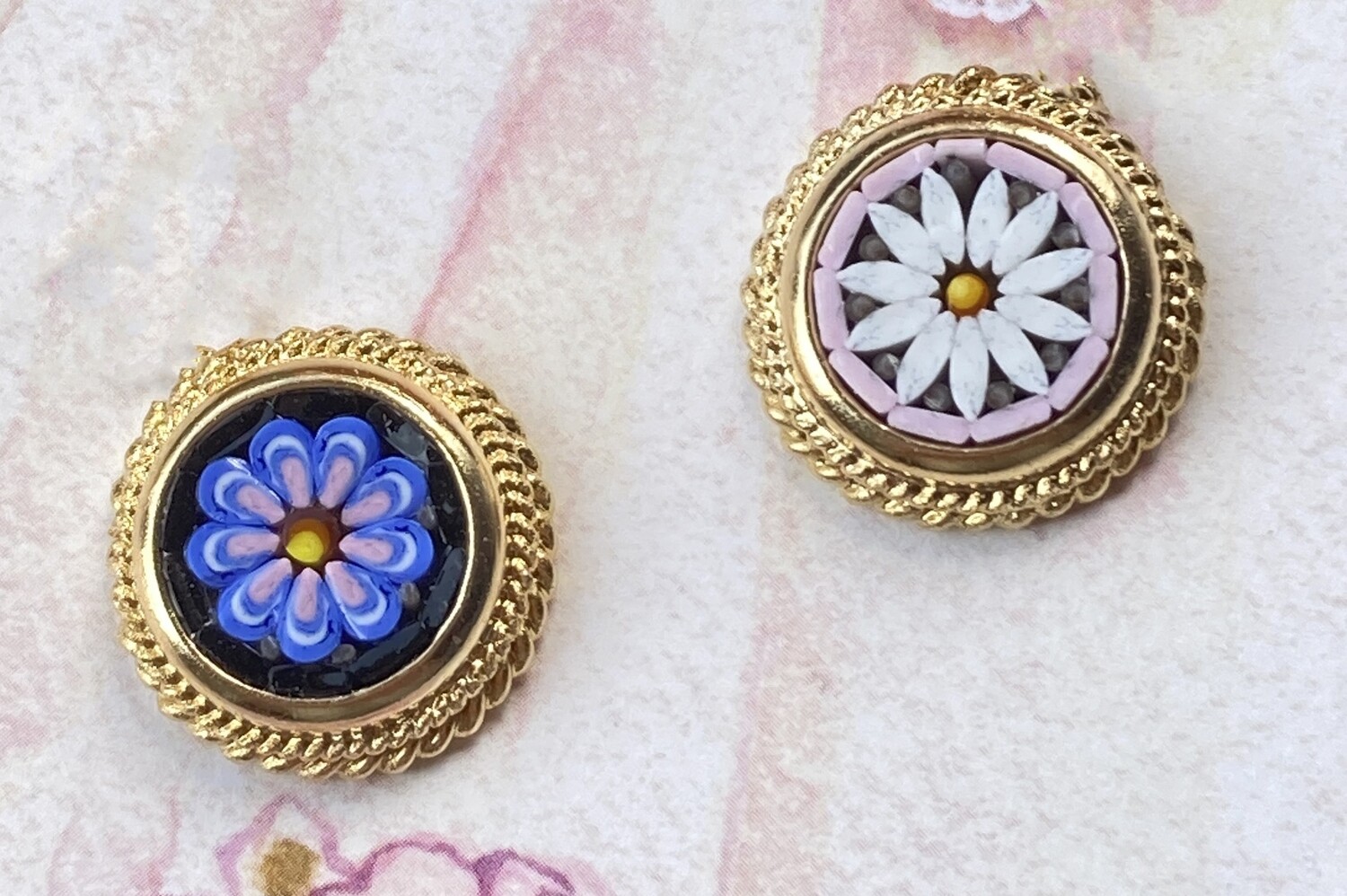 Florentine Micromosaic ring round