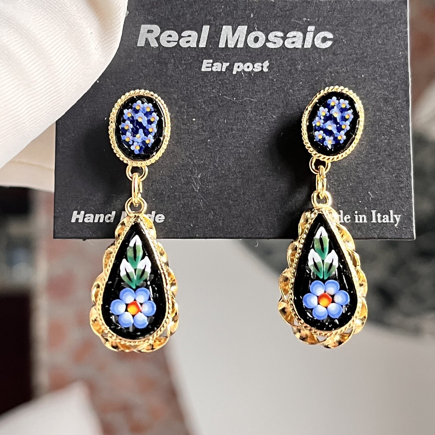 Florentine Micromosaic earrings drop