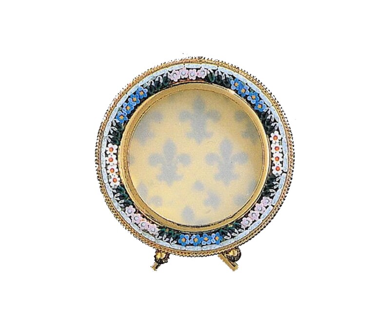 Florentine Micromosaic micromosaic frame round 4cm