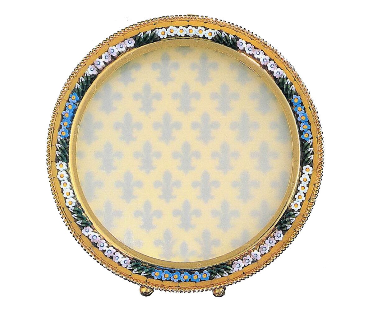 Florentine Micromosaic micromosaic frame round 8.5cm