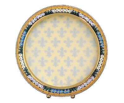 Florentine Micromosaic micromosaic frame round 8.5cm