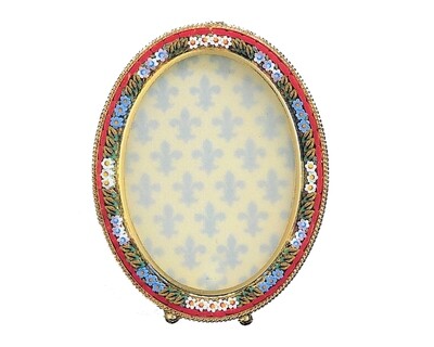 Florentine Micromosaic micromosaic frame oval 8.5x6.5cm