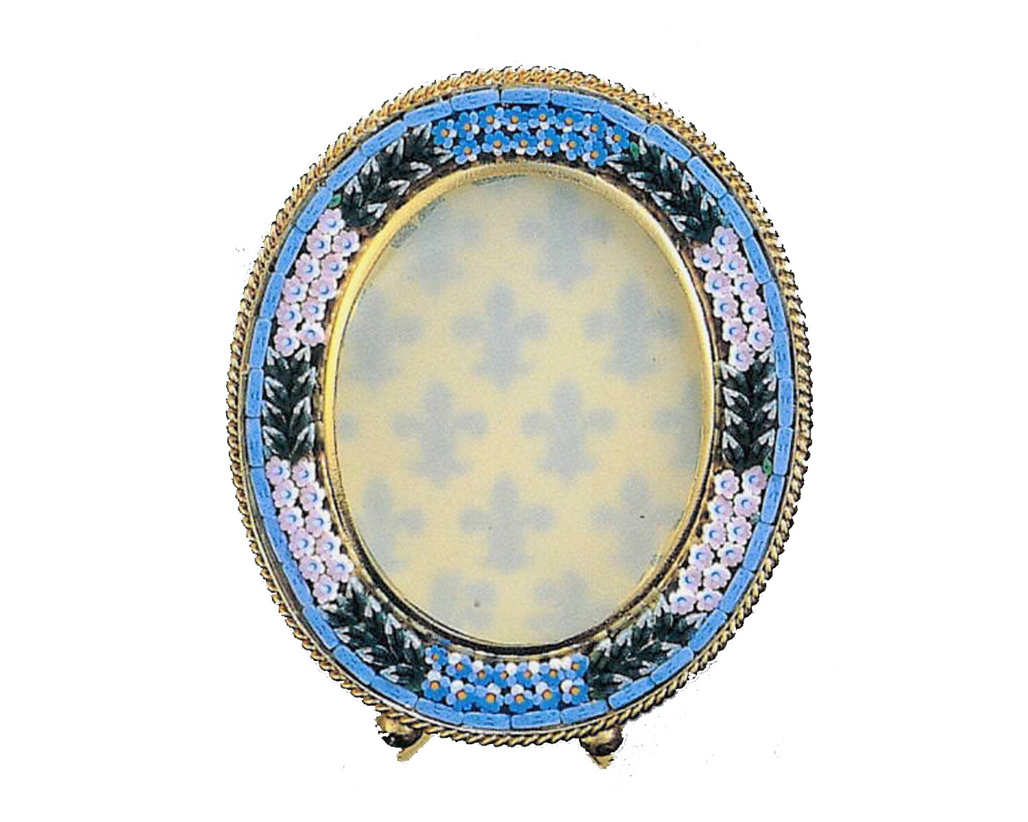 Florentine Micromosaic micromosaic frame oval 6.5x5.5cm