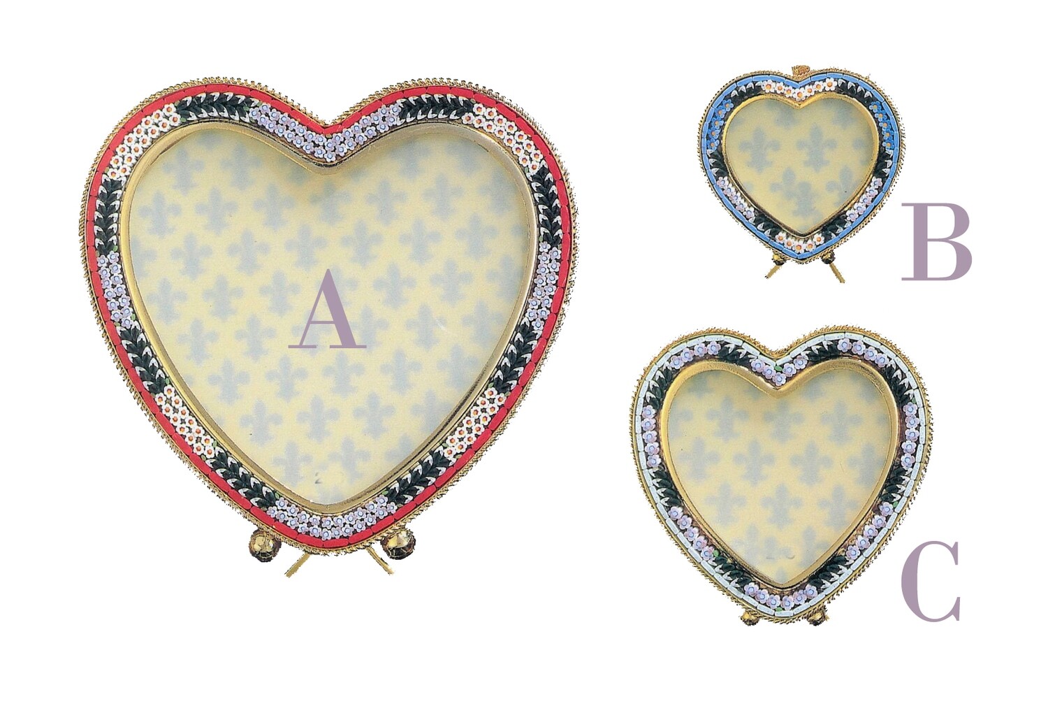 Florentine Micromosaic micromosaic frame heart