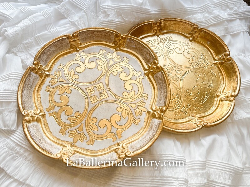 Made to orderFlorentine wooden tray baroque