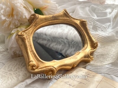 Made to order Florentine gold wood wall hanging mirror frame