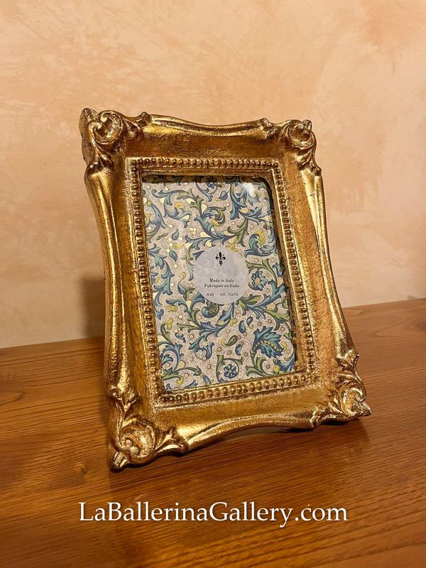 Made to order Florentine gold wood wall hanging mirror frame rectangle