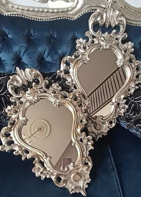 Made to order Florentine gold wood mirror baroque rococo