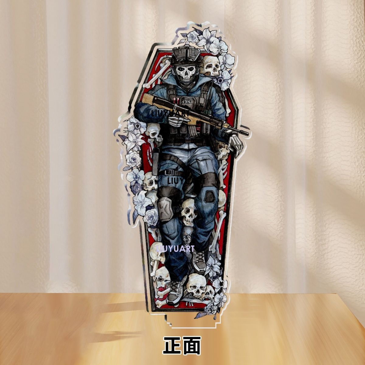 COD ghost soap PVC stand 20cm LiuYuArt