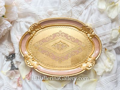 Made to order Florentine tray oval 34x27cm 10 pieces