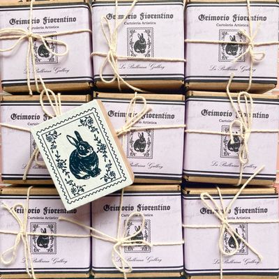 Rabbit stamp post wood 5x4cm