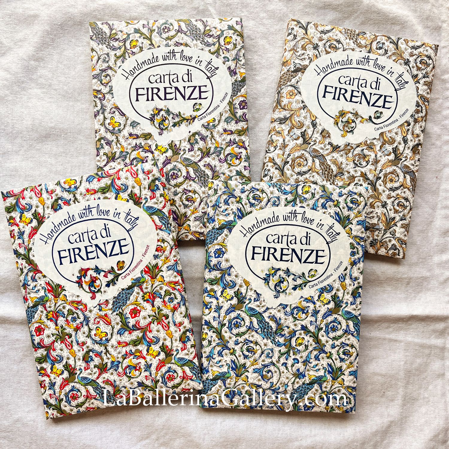 Italian letter paper sheets and envelopes 10 Florentine Florence Italy Luxury Stationery vintage hot stamping card gift
